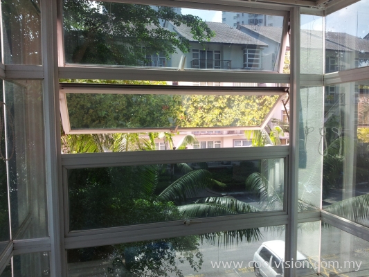 Reflective Window Film : Green / Silver