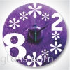 Round Shape Fused Glass Round Shape Clock Glass Clock Products