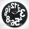 Round Shape Fused Glass Round Shape Clock Glass Clock Products