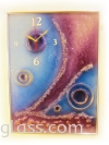 Painting Clock Fused Glass Art Clock Painting  Glass Clock Products