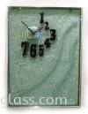 Painting Clock Fused Glass Art Clock Painting  Glass Clock Products