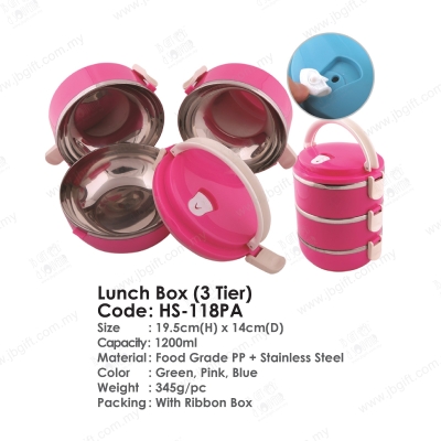 Lunch Box (3 Tier) HS-118PA