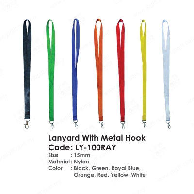 Lanyard With Metal Hook LY-100RAY