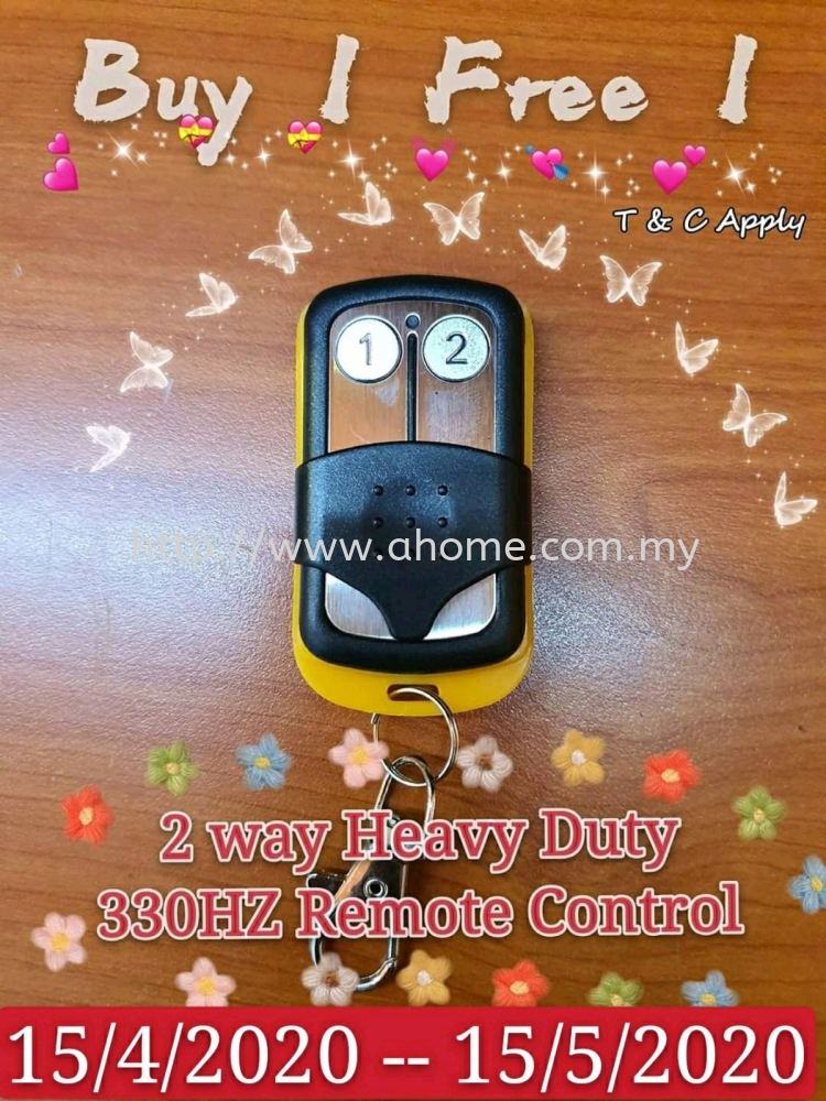 Mari Mari Buy 1 Free 1 Siapa cepat siapa dapat Auto Gate Remote Control RM 60 pada 15/4/2020 sampai 15/5/2020 www.wasap.my/60176617877 A Home Automation Sdn BhdSpecialist Auto Gate System רҵ綯ϵͳWholesale  , Supply , Install װ , Re