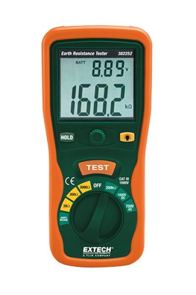 Extech 382252 Earth Ground Resistance Tester Kit