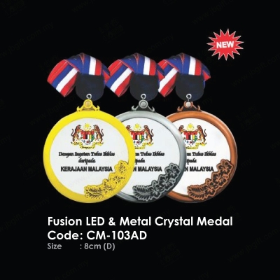 Fusion LED & Metal Crystal Medal CM-103AD