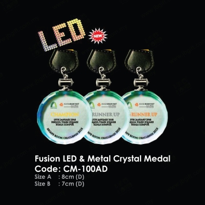 Fusion LED & Metal Crystal Medal CM-100AD