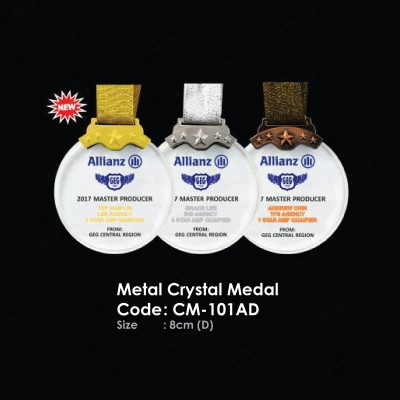 Fusion LED & Metal Crystal Medal CM-101AD