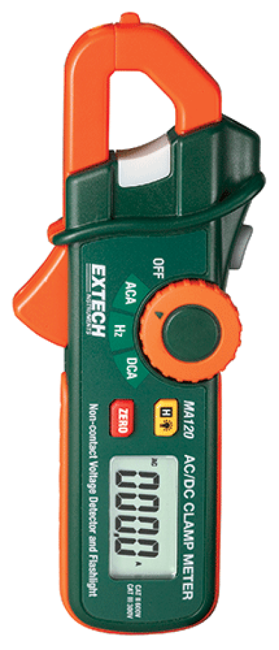 Extech MA120  200A AC/DC Mini Clamp Meter+Voltage Detector