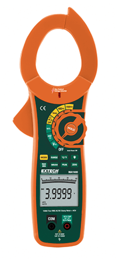 Extech MA1500  1500A True RMS AC/DC Clamp Meter + NCV