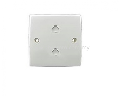 Double-gang RJ11 Jack Faceplate 6P4C