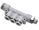 PKD-S Male reducer triple branch union PK Series Stainless SteelOne-touch Fittings Accessories