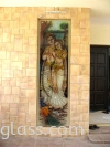 Krishna & Radha design glass 