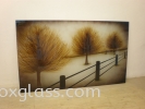 Abstract Tree Design Sandblasted Glass Painting Glass Painting Products