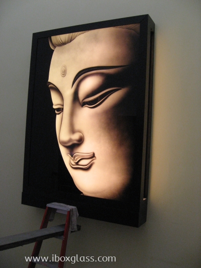 Buddha Face Sandblasted Design
