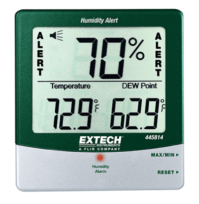 Extech 445814 Hygro-Thermometer Humidity Alert with Dew Point