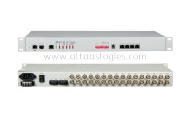 1-16E1+1-4 Gigabit Ethernet Fiber Optic Multiplexer