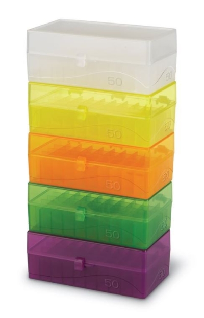 50 WELL MICROTUBE STORAGE BOX