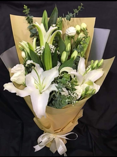 Lily and Eustomas Bouquet (HB-1043)