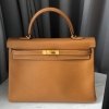 Hermes Kelly 35 Natural Ardennes GHW Hermes