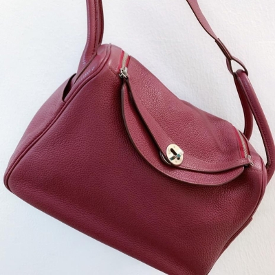 Hermes Lindy 30 Rubis Clemence PHW