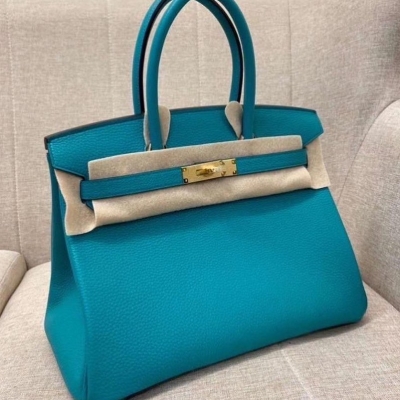 Brand New Hermes Birkin 35 Vert Verone Togo GHW