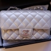 (SOLD) Chanel Mini Rectangular Silver Calfskin SHW Chanel