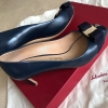 Salvatore Ferragamo Heels Navy Blue with GHW Salvatore Ferragamo