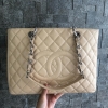 (SOLD) Chanel Grand Shopping Tote Beige Caviar SHW Chanel