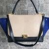 (SOLD) Celine Medium Trapeze Tricolor with Shoulder Carry Strap Celine