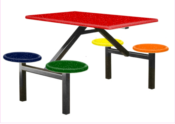4 Seater Canteen Table - AK404