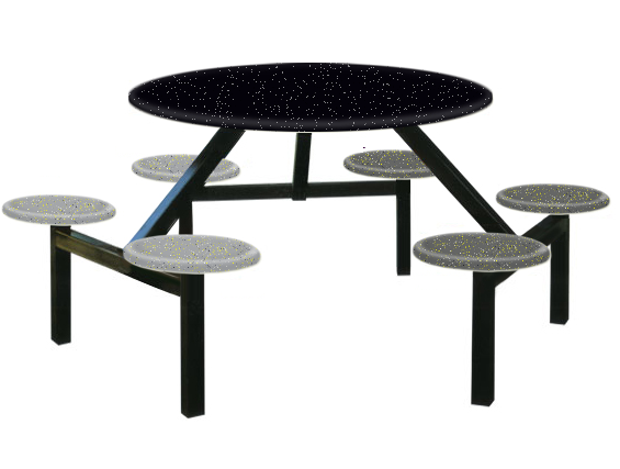 6 Seater Canteen Table - AK606 Fiberglass Table sets