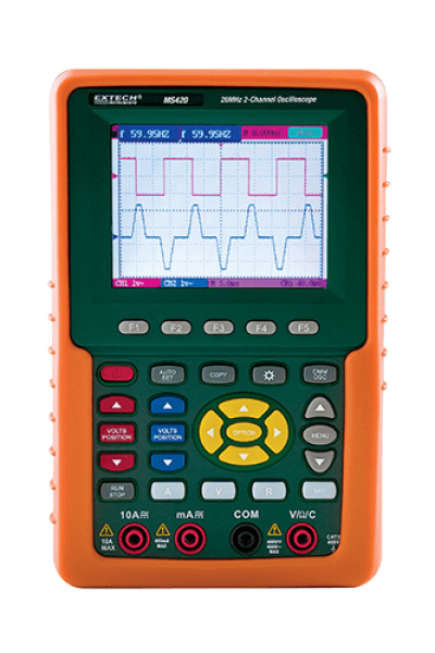 Extech MS420  20MHz 2-Channel Digital Oscilloscope