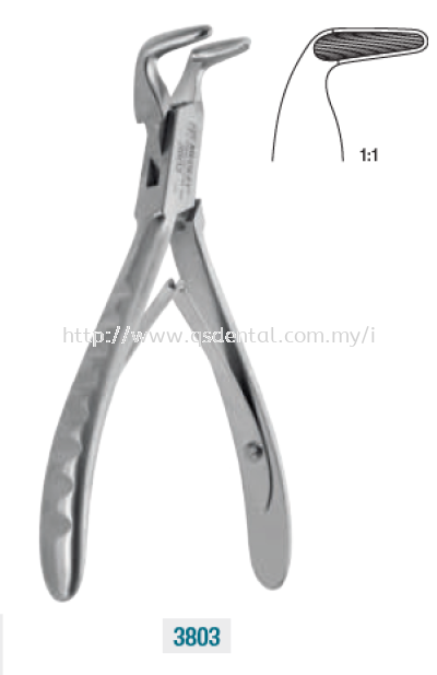 3803 140mm Blumenthal 90 Degree Bone Rongeurs