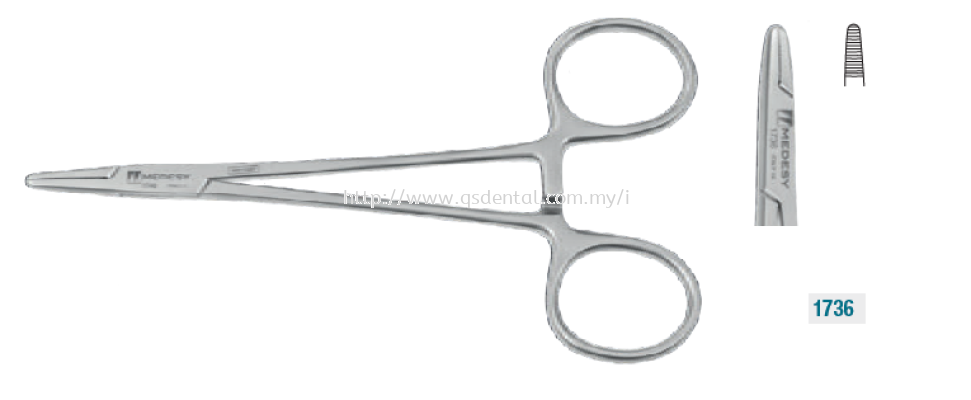 1736 120mm Derf Needle Holder 3-0, 4-0, 5-0