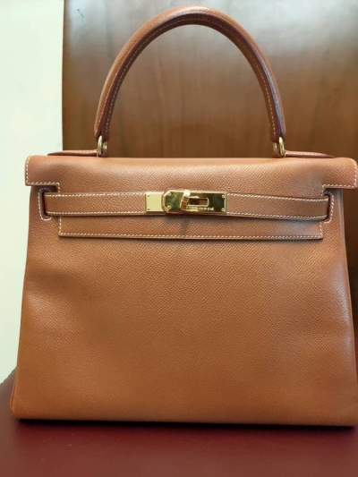 Hermes K28 Gold Epsom GHW