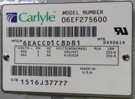 CARRIER CARLYLE SEMI HERMETIC SCREW SCROLL 06E 06D 5H 5F COMPRESSOR PARTS AND ACCESSORIES