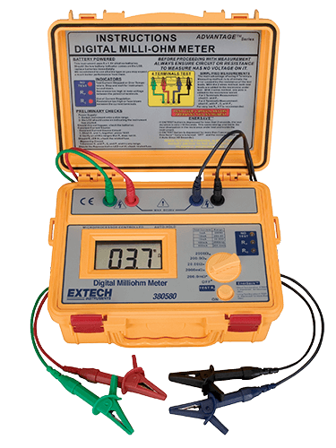 Extech 380580 Battery Powered Milliohm Meter