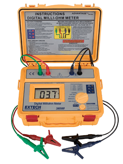 Extech 380580 Battery Powered Milliohm Meter