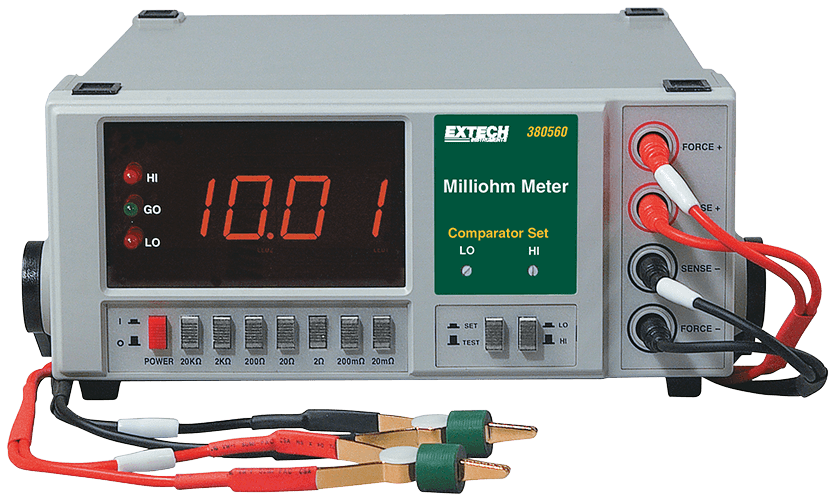 Extech 380562 High Resolution Precision Milliohm Meter (220VAC)