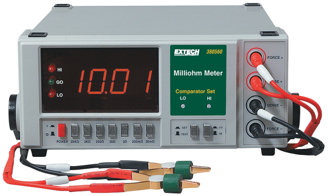 Extech 380562 High Resolution Precision Milliohm Meter (220VAC)