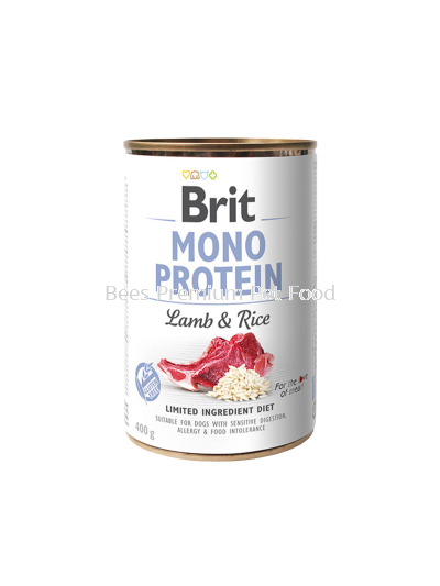 BRIT MONO PROTEIN LAMB & RICE CAN Dog Food 400g
