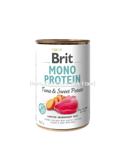 BRIT MONO PROTEIN TUNA & SWEET POTATO CAN Dog Food 400g