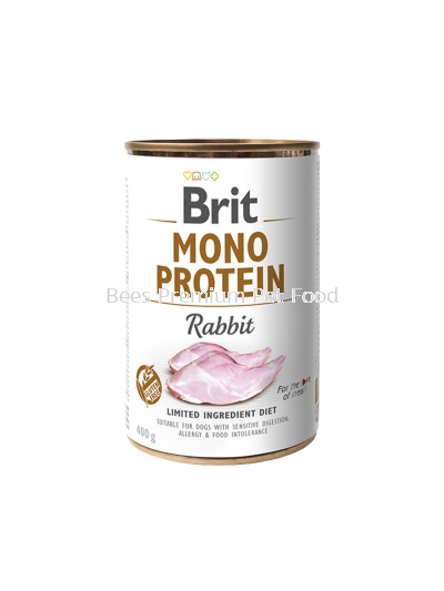 BRIT MONO PROTEIN RABBIT CAN Dog Food 400g