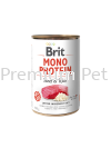 BRIT MONO PROTEIN BEEF & RICE CAN Dog Food 400g Brit Non Prescription Dog Food
