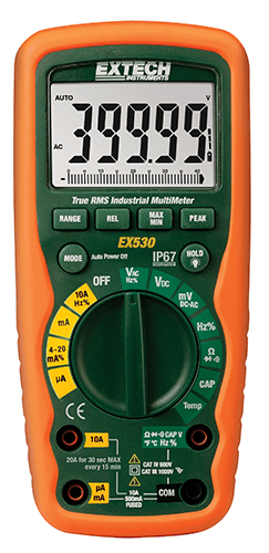 Extech EX530 11 Function Heavy Duty True RMS Industrial MultiMeter