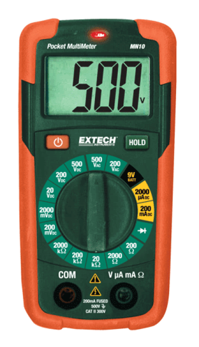 Extech MN10 Pocket MultiMeter + NCV