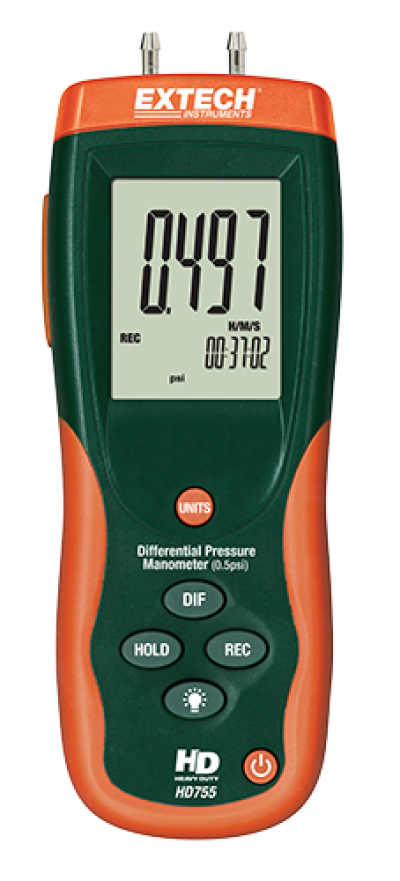 Extech HD755 Differential Pressure Manometer (0.5psi)