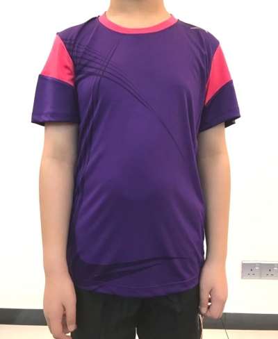 ATTOP JUNIOR JERSEY AJJ2460 PURPLE/PINK