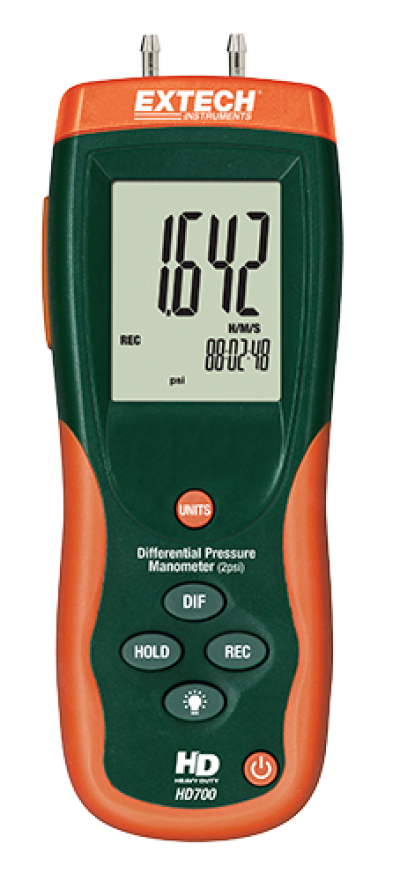 Extech HD700 Differential Pressure Manometer (2psi)